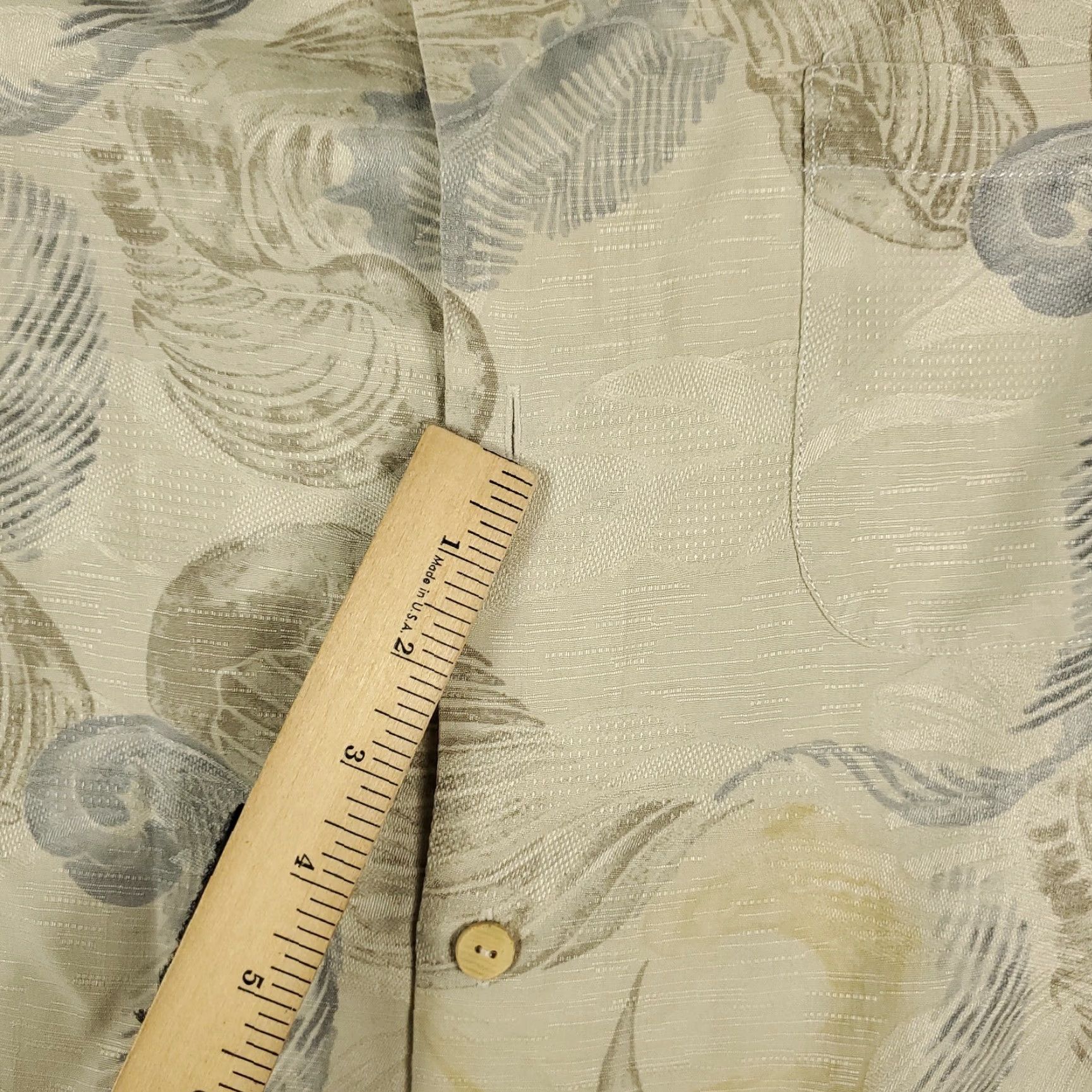 Tommy Bahama Tommy Bahama Shirt Mens 2XL Beige Floral Hawaiian Button-Up Short Sleeve Size US XXL / EU 58 / 5 - 3 Thumbnail