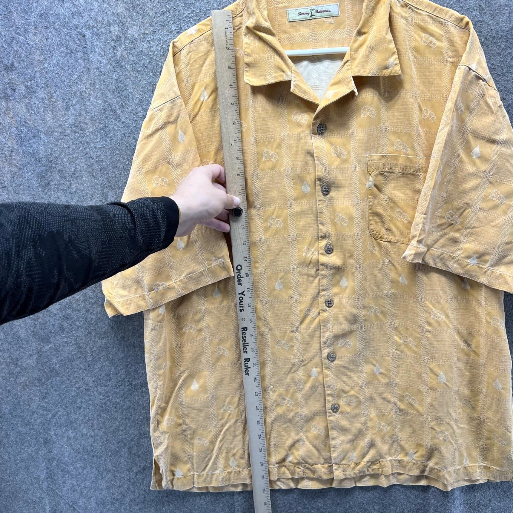 Tommy Bahama VINTAGE Tommy Bahama Shirt Mens XL Yellow Silk Camp Casino Poker Cards Gambling Shirt Mens XL Yellow Silk Camp Casino Poker Cards Gambling Size US XL / EU 56 / 4 - 5 Thumbnail