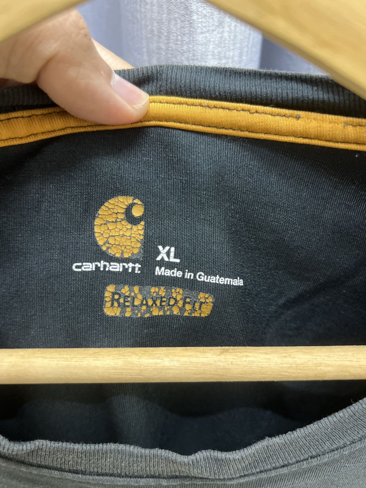 Carhartt Y2K Thrashed Faded Carhartt Pocket Tee Size US XL / EU 56 / 4 - 3 Thumbnail