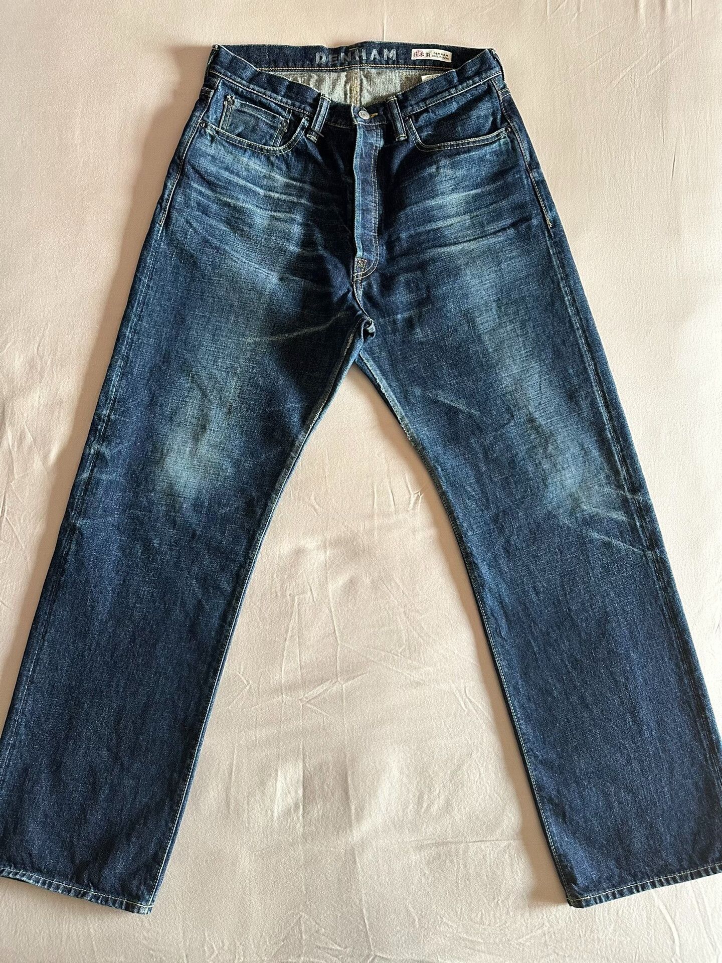DENHAM Denham Japanese-Made Relaxed Straight Jeans Size US 31 - 1 Thumbnail