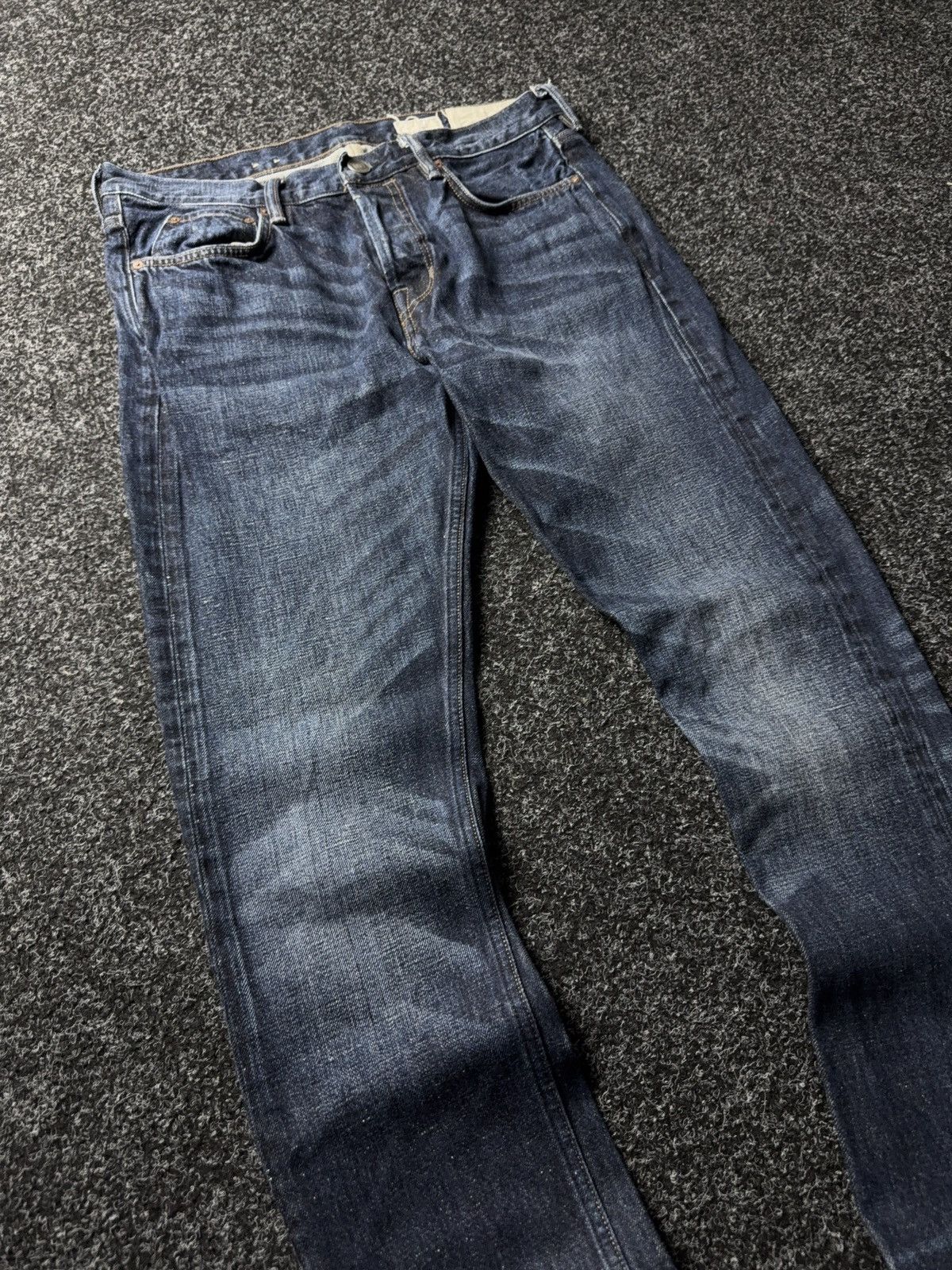 Allsaints AllSaints 00s Cigarette Slim Blue Distressed Denim Jeans Size US 31 - 5 Thumbnail