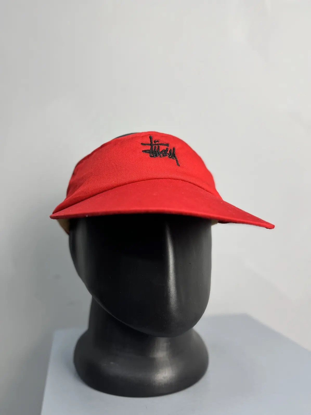 Stussy × Vintage RARE Stussy Y2K Vintage Knit Balaclava Logo Cap Hat Size ONE SIZE - 5 Thumbnail