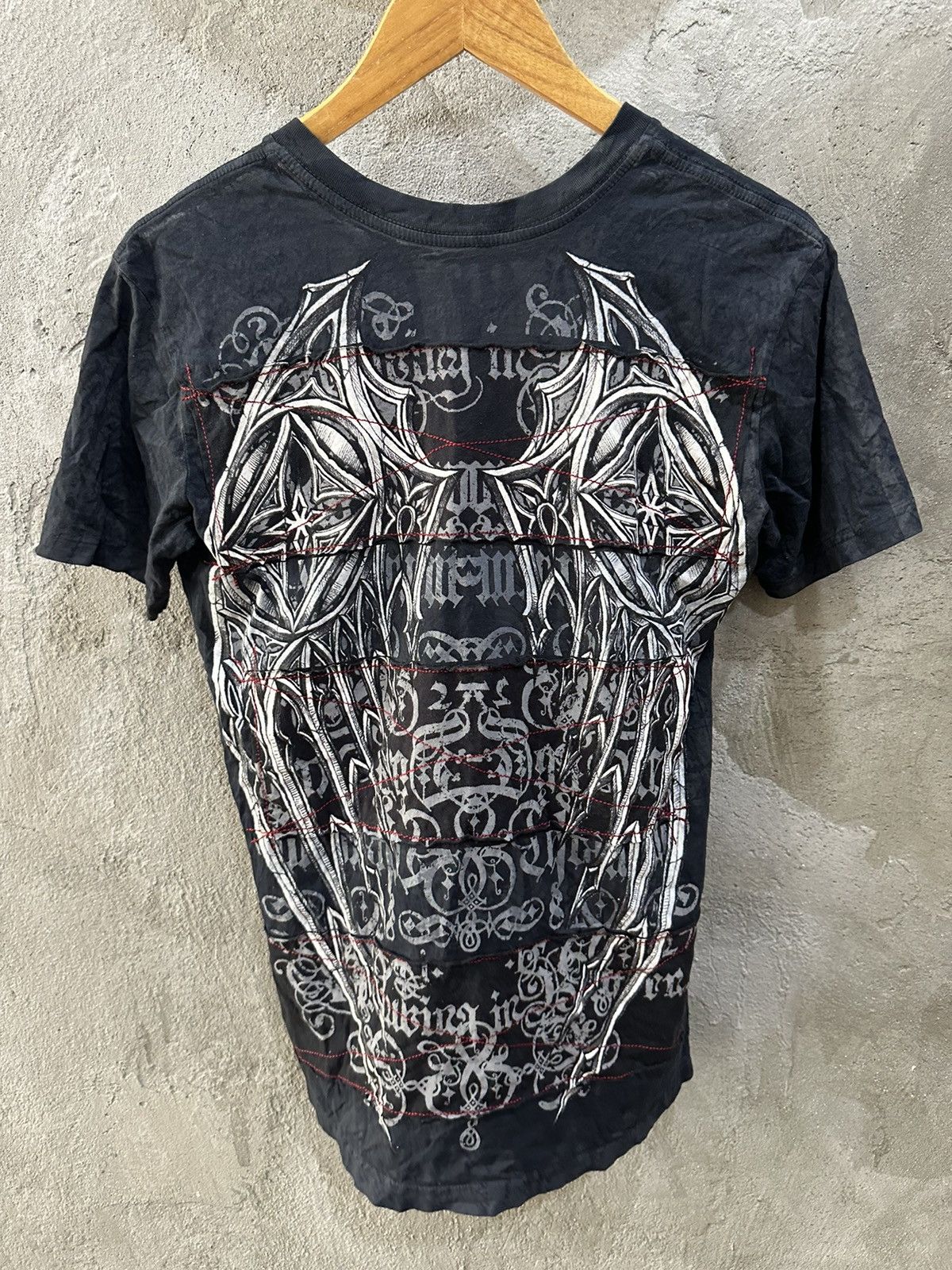Affliction Crazy Y2K Affliction Wings Cyber Grunge Punk White Tee Size US S / EU 44-46 / 1 - 4 Thumbnail