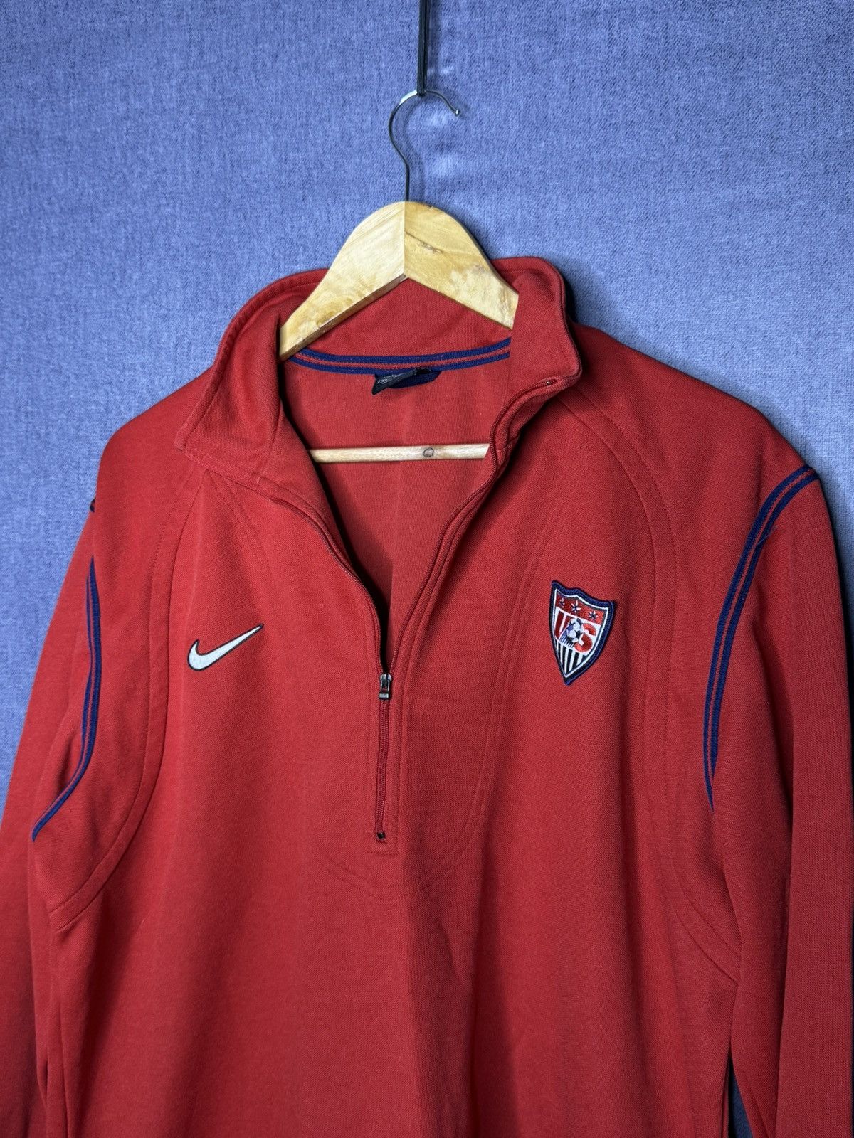 Nike Vintage Nike Team USA Sweatshirt 1/4 Zip Mens XL Size Size US XL / EU 56 / 4 - 4 Thumbnail