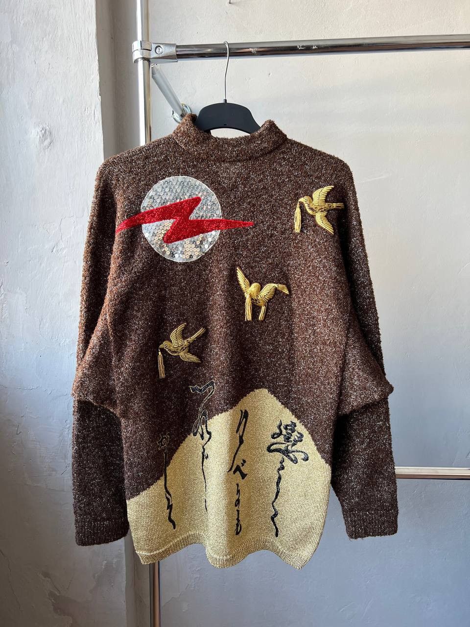 Kansai Yamamoto ARCHIVAL 80’S YAMAMOTO KANSAI MADE IN JAPAN DESIGN SWEATER M Size US M / EU 48-50 / 2 - 4 Thumbnail