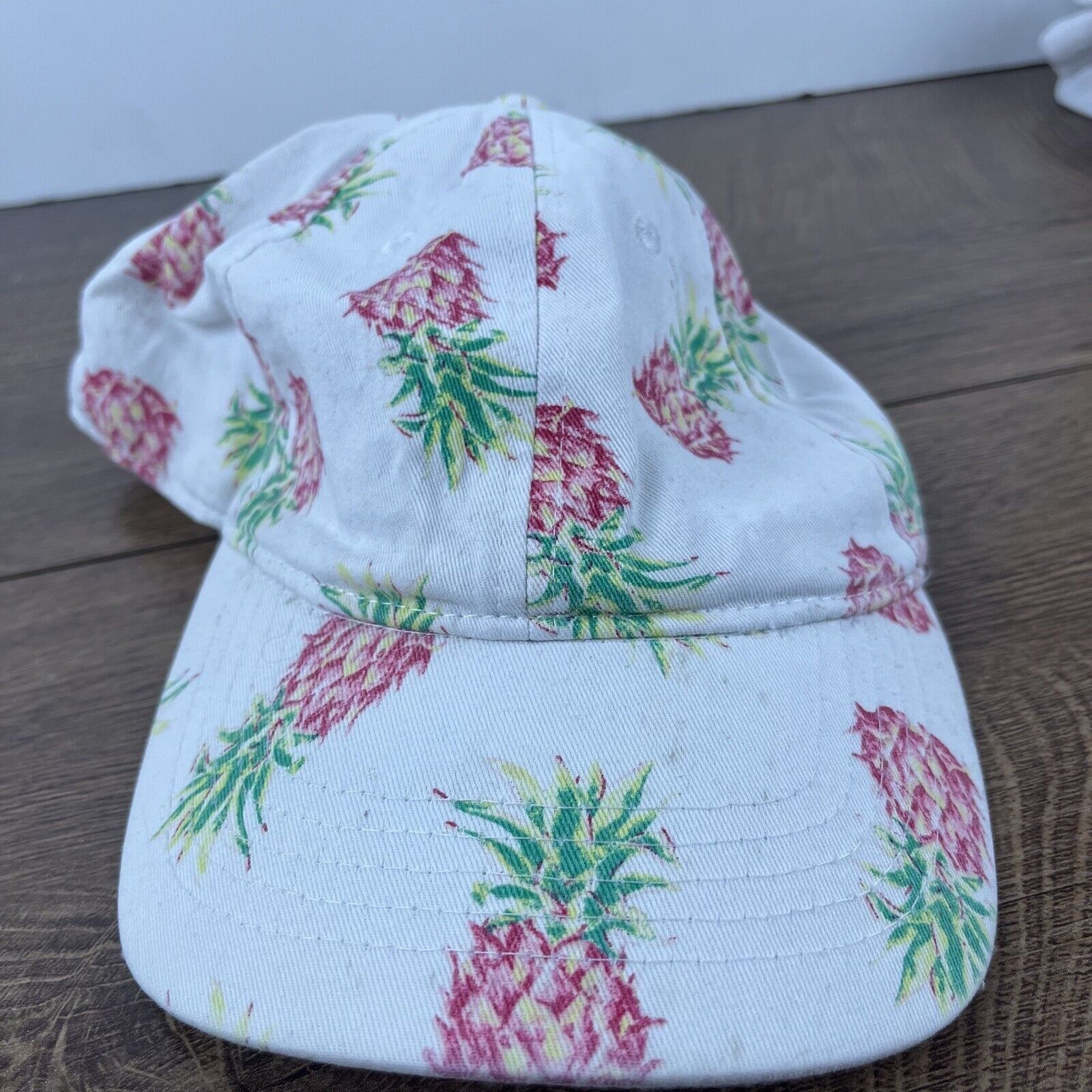 Other Pineapple Adjustable Hat White Pineapple Adjustable Hat Adul Size ONE SIZE - 1 Thumbnail
