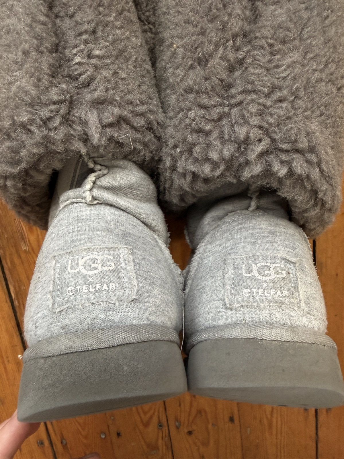 Telfar × Ugg Fleece Tall Heather Boots Size US 10.5 / EU 43-44 - 10 Thumbnail