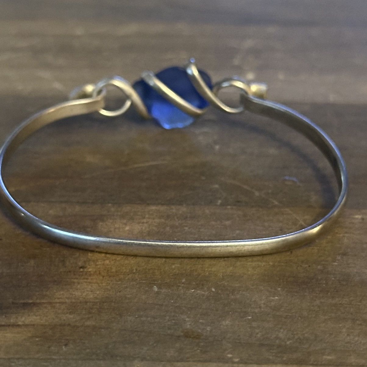 Other Blue sea glass bangle bracelet Size ONE SIZE - 3 Thumbnail
