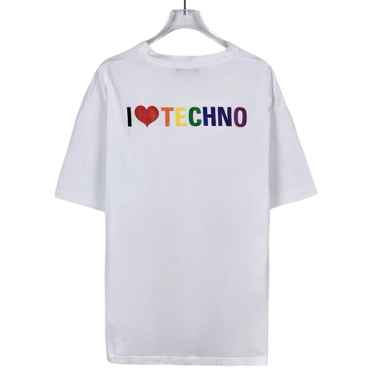 Balenciaga [Balenciaga] Lettering Print Round-Neck White Cotton Short-S Size US XS / EU 42 / 0 - 8 Thumbnail