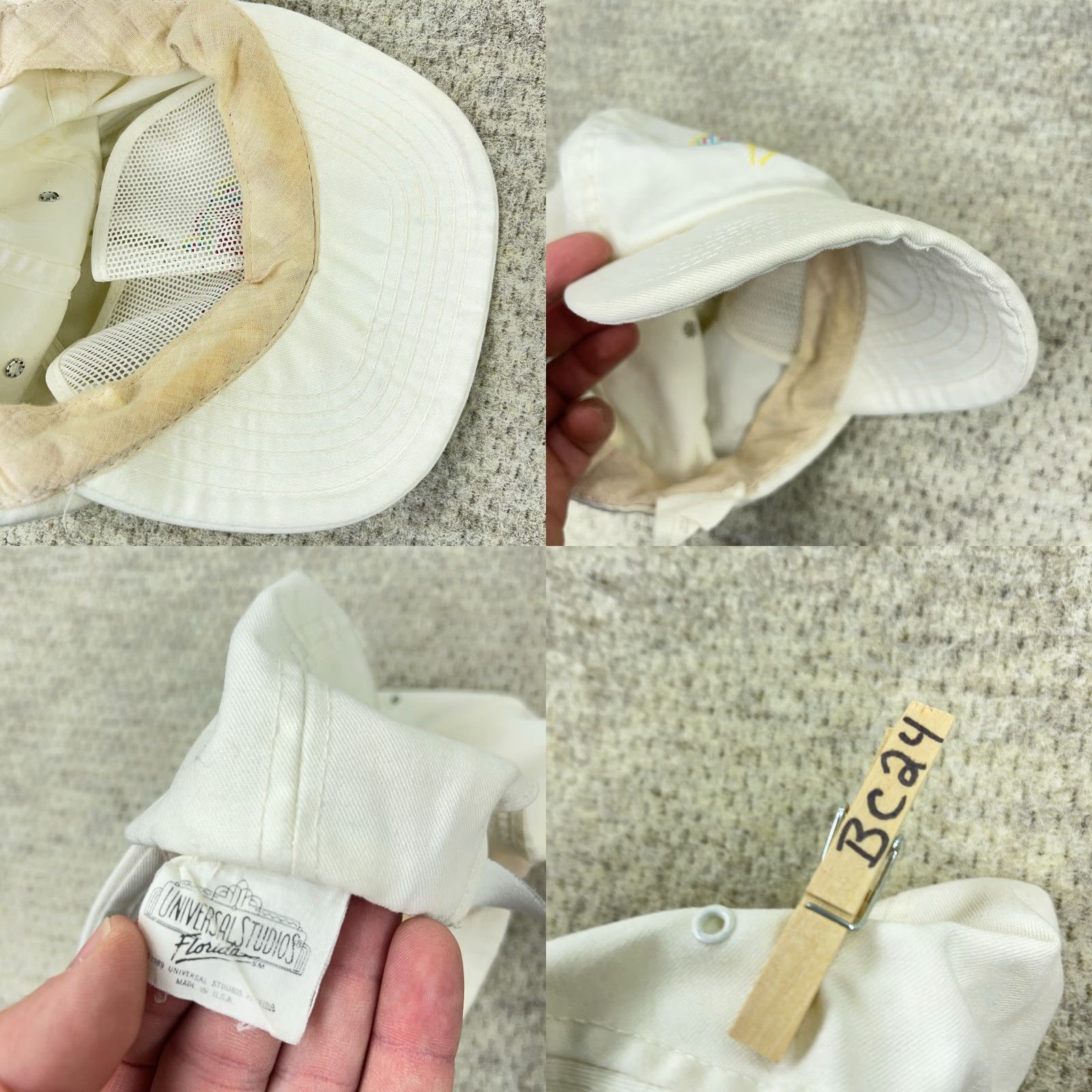 Vintage VINTAGE Universal Studios Hollywood Hat Baseball Cap One Size White 90s Era US Made Outdoor Mens Hats Size ONE SIZE - 8 Thumbnail