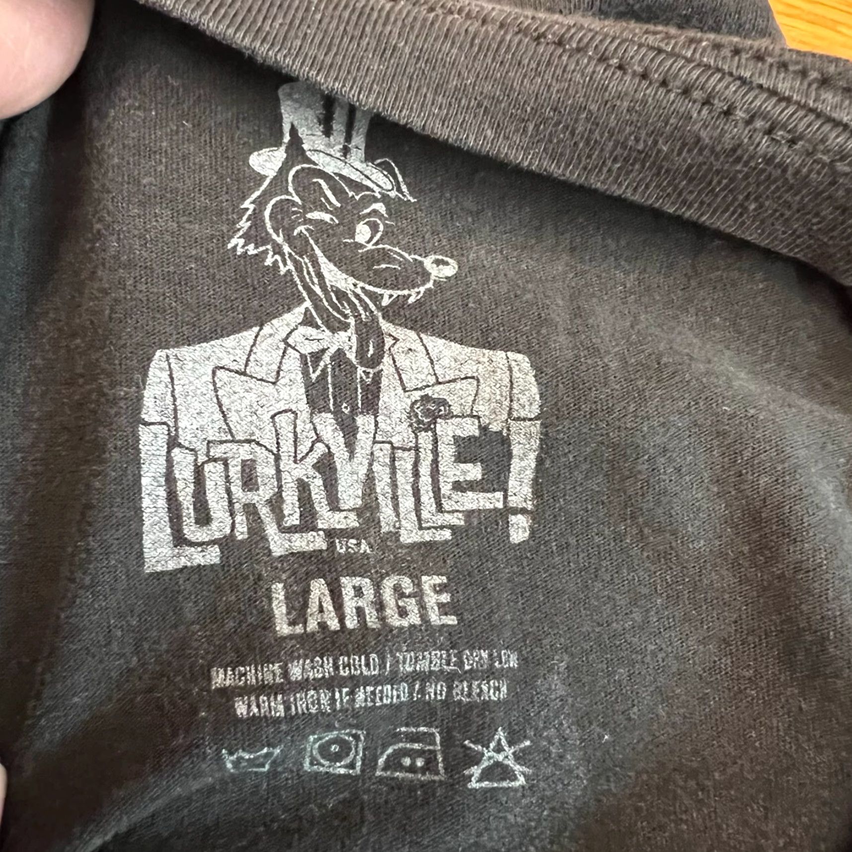 Vintage LURKVILLE T-Shirt Men’s Size L Black Graphic Tee 80s 90s Funny Ready or Not Mens Large Black Graphic Tee Size US L / EU 52-54 / 3 - 6 Thumbnail