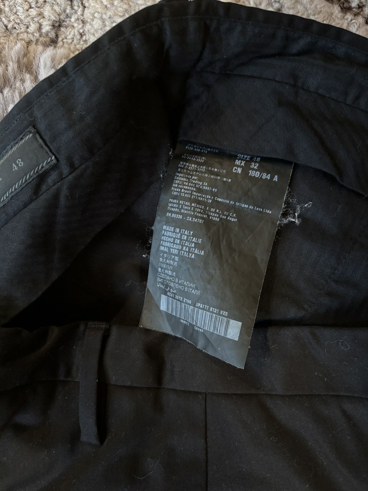 Prada Prada tailored black cotton trousers Size US 32 / EU 48 - 6 Thumbnail