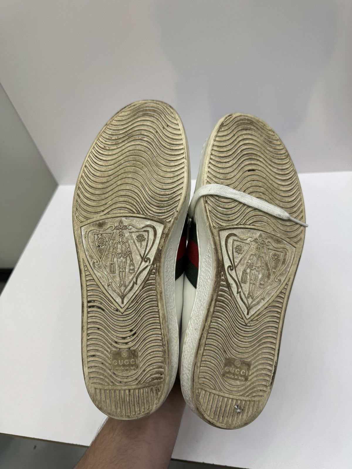 Gucci Gucci ace leather sneakers Size US 9.5 / EU 42-43 - 6 Thumbnail