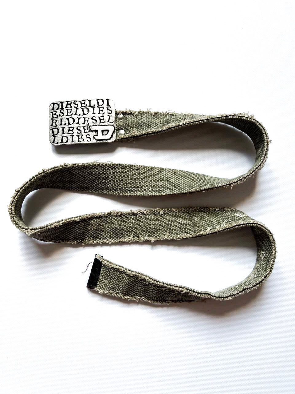 Diesel × Japanese Brand Vintage Diesel big crazy logo buckle military belt punk y2k Size ONE SIZE - 2 Thumbnail