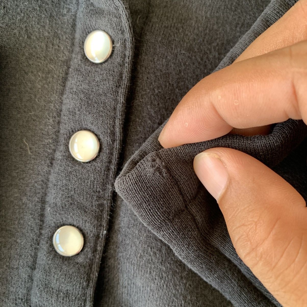 agnes b. Agnes B Classique Snap Button Cardigan Woman Size S / US 4 / IT 40 - 14 Thumbnail