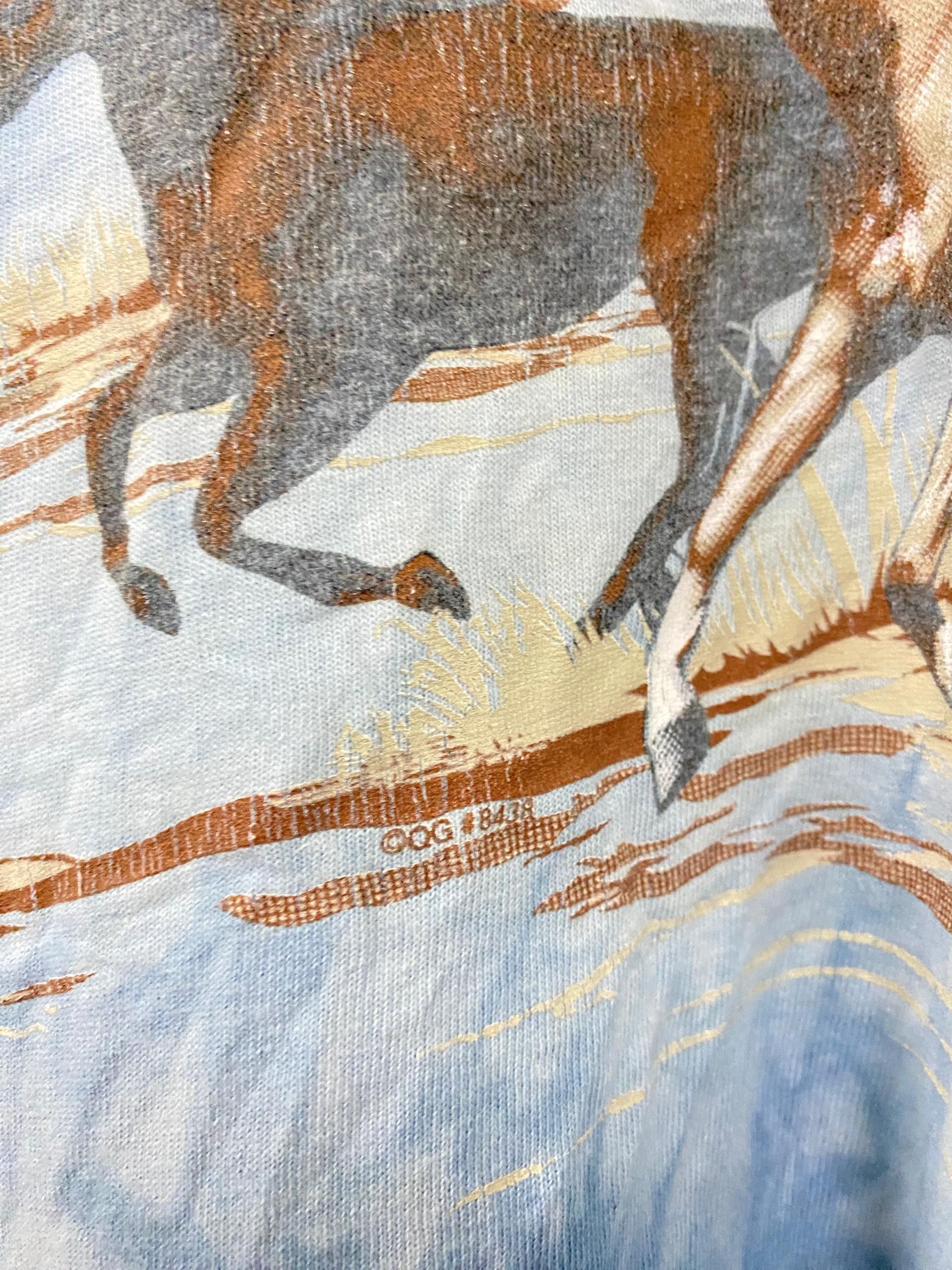 Vintage Vintage Habitat running horses tie dye t shirt Size US XL / EU 56 / 4 - 5 Thumbnail