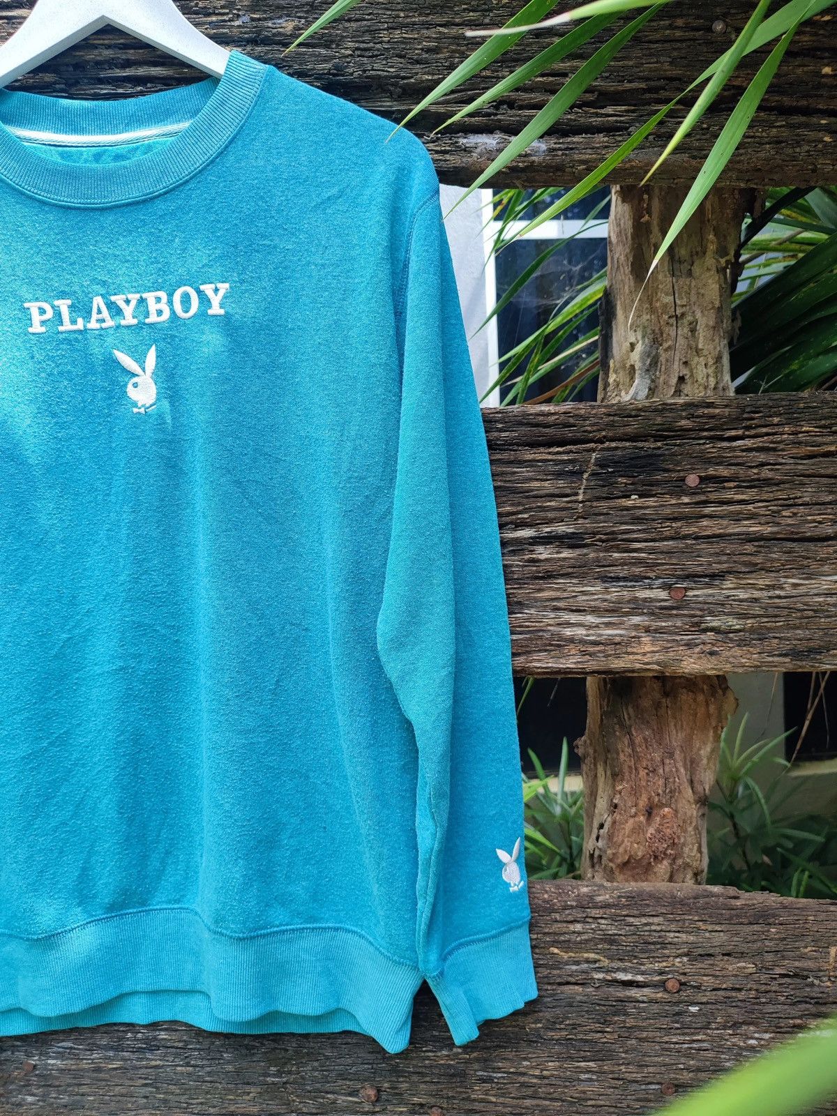 Playboy Playboy Bunny Teal Crewneck Sweatshirt – M Size US M / EU 48-50 / 2 - 4 Thumbnail