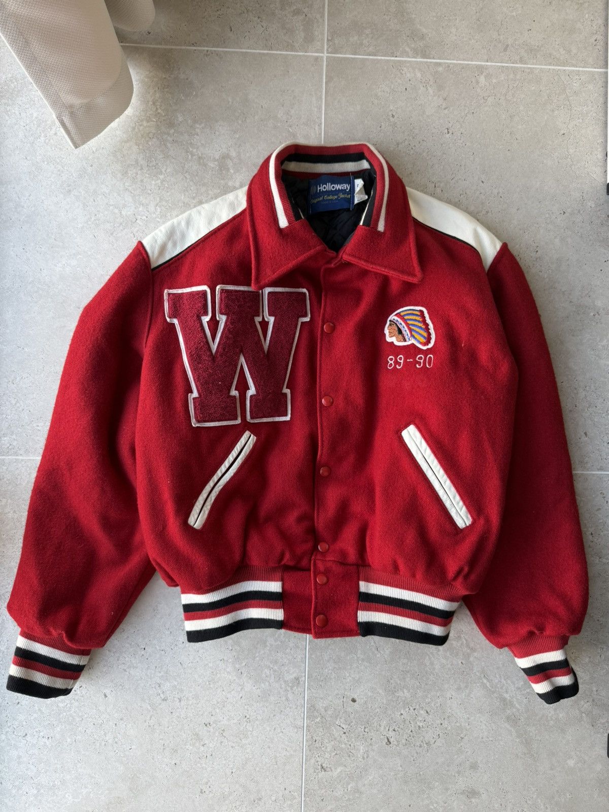NFL Vintage 89-90 Washington Wapak Redskins Bomber Jacket Size US XL / EU 56 / 4 - 1 Thumbnail