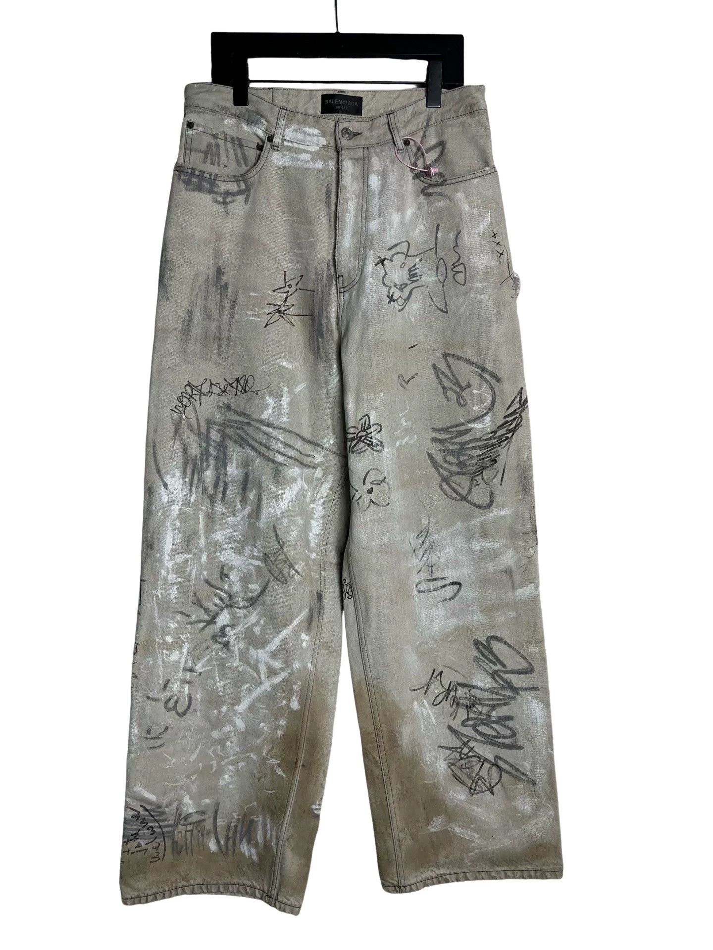 Balenciaga Balenciaga Summer 23' Graffiti Jeans | Grailed