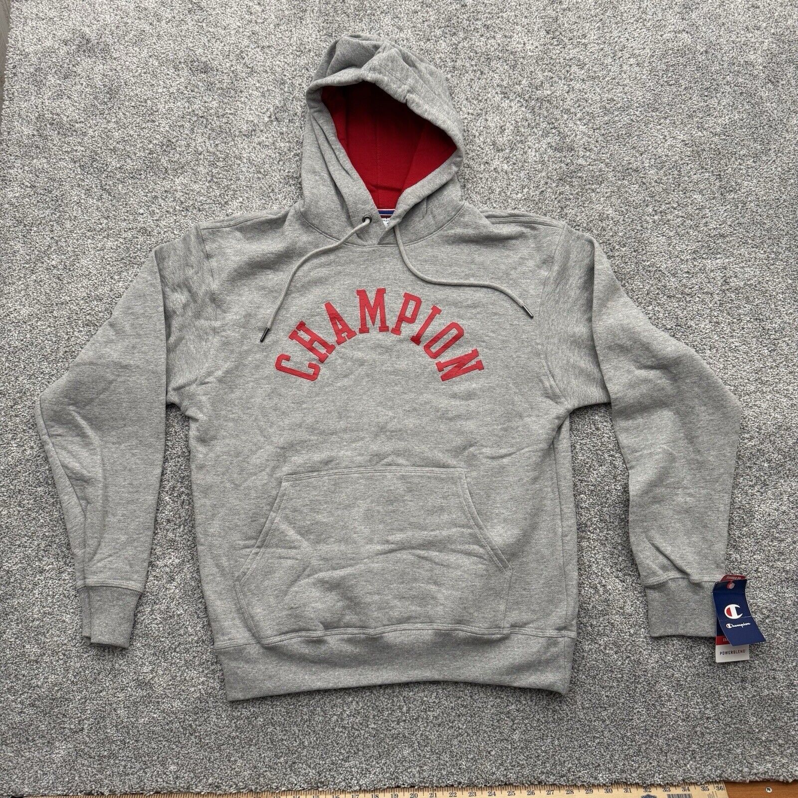 Champion Champion Powerblend Fleece Hoodie Medium Retro Activewear Size US M / EU 48-50 / 2 - 1 Thumbnail