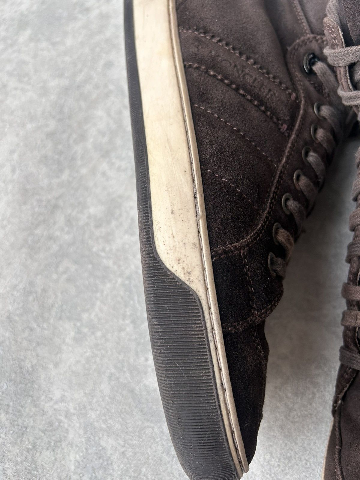 Moncler Vintage Moncler Suede High Top Sneakers Size US 10 / EU 43 - 12 Thumbnail