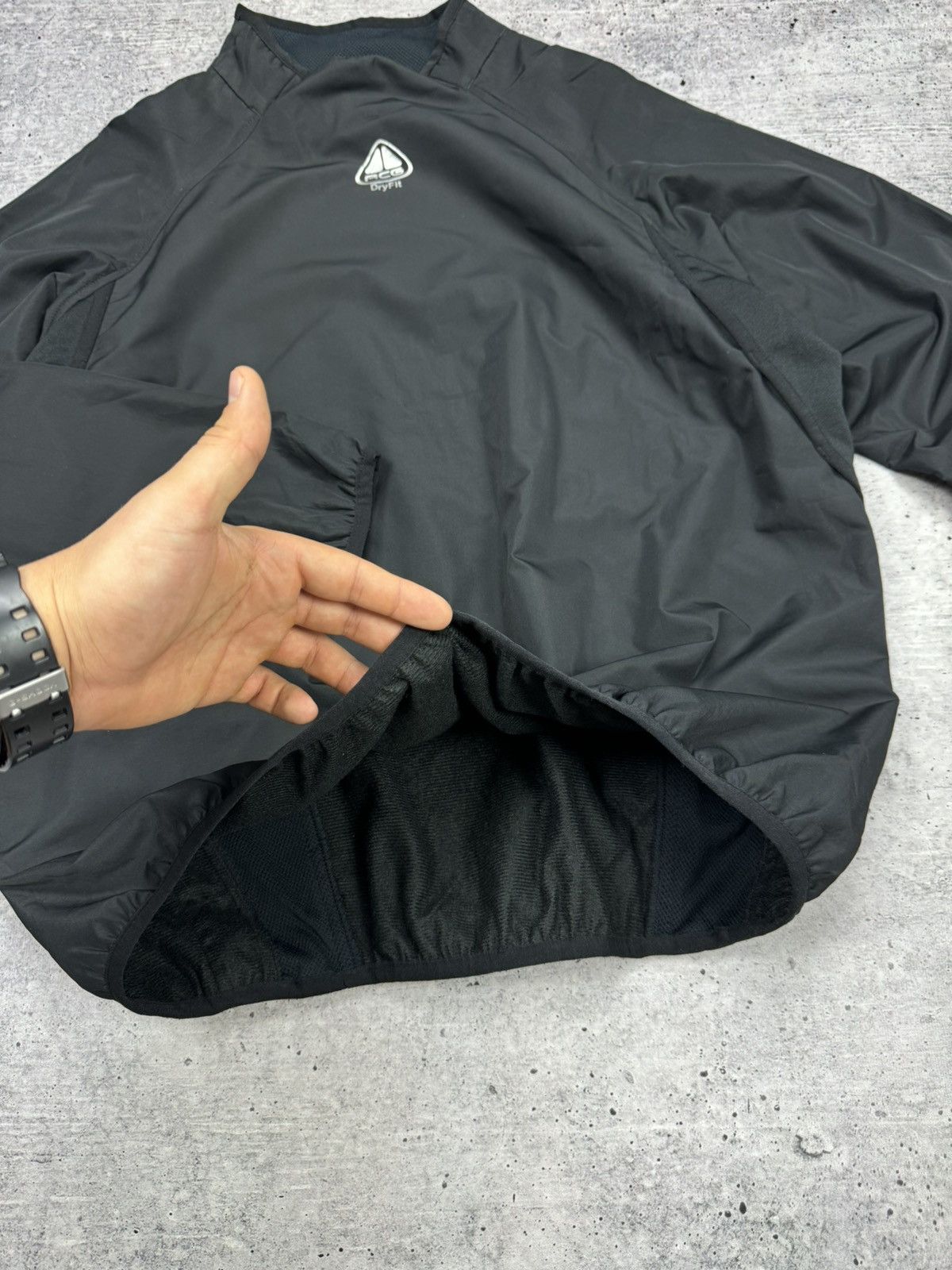 Nike ACG Vintage Nike ACG Central Logo 90s Y2K Nylon Drill Sweatshirt Size US S / EU 44-46 / 1 - 10 Thumbnail