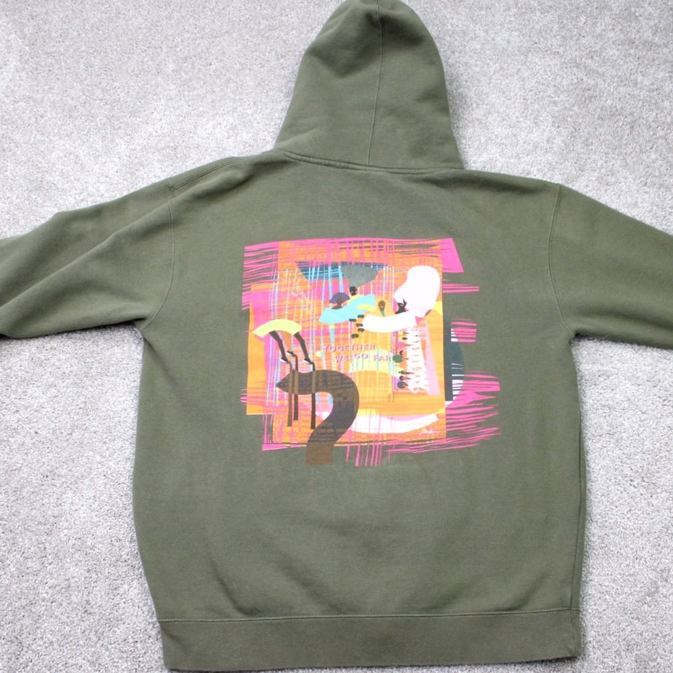 Vintage Peloton Hoodie Mens Large Green History Month Version Hooded Sweatshirt Size US L / EU 52-54 / 3 - 2 Thumbnail