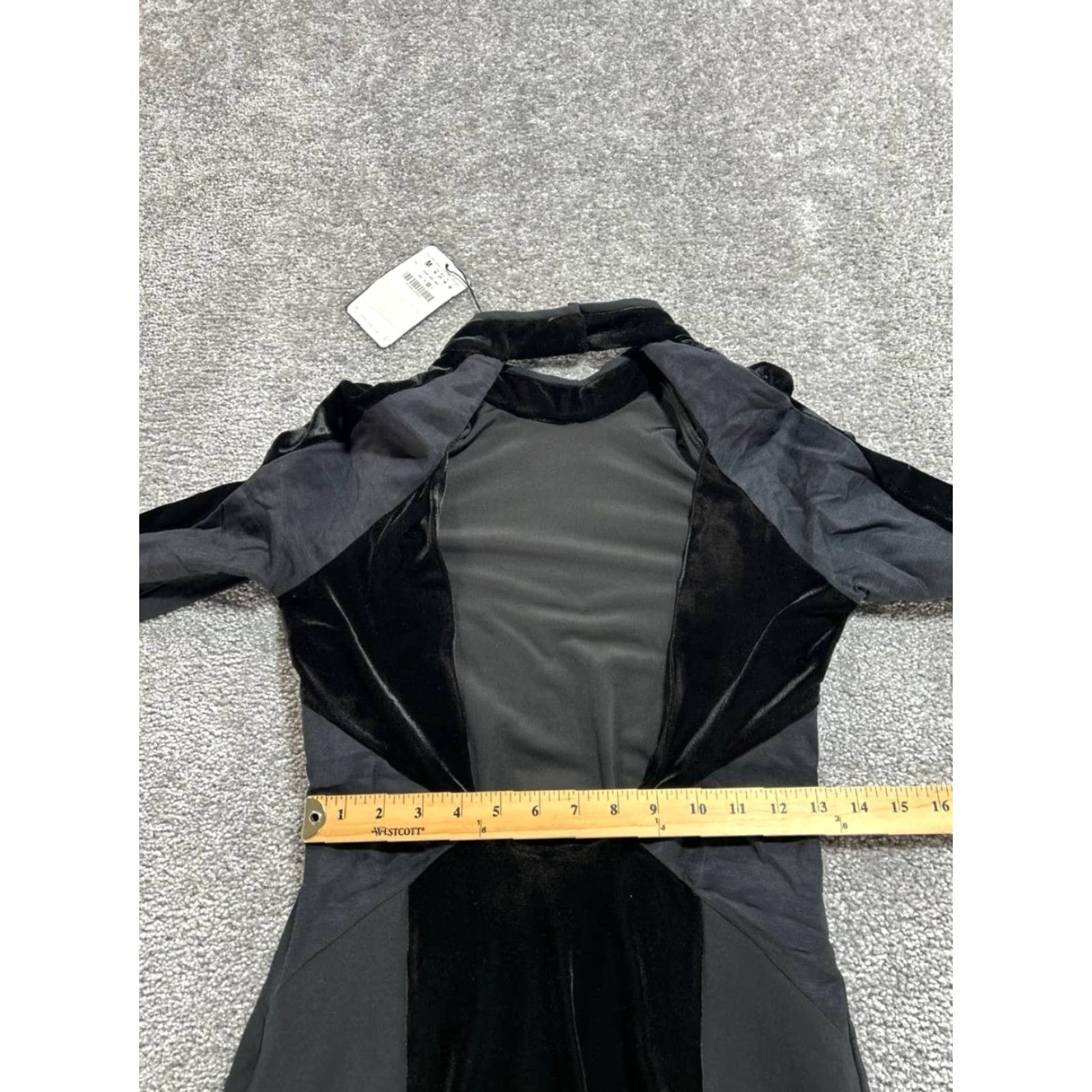 Zara Zara Velvet Open Back Short Party Dress Black Womens Medium Black Bodycon New Size 32" / US 10 / IT 46 - 5 Thumbnail