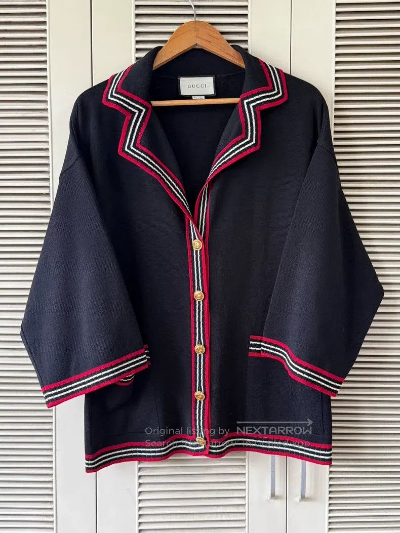 Gucci Gucci Black knitted cardigan coat Size XS / US 0-2 / IT 36-38 - 1 Thumbnail