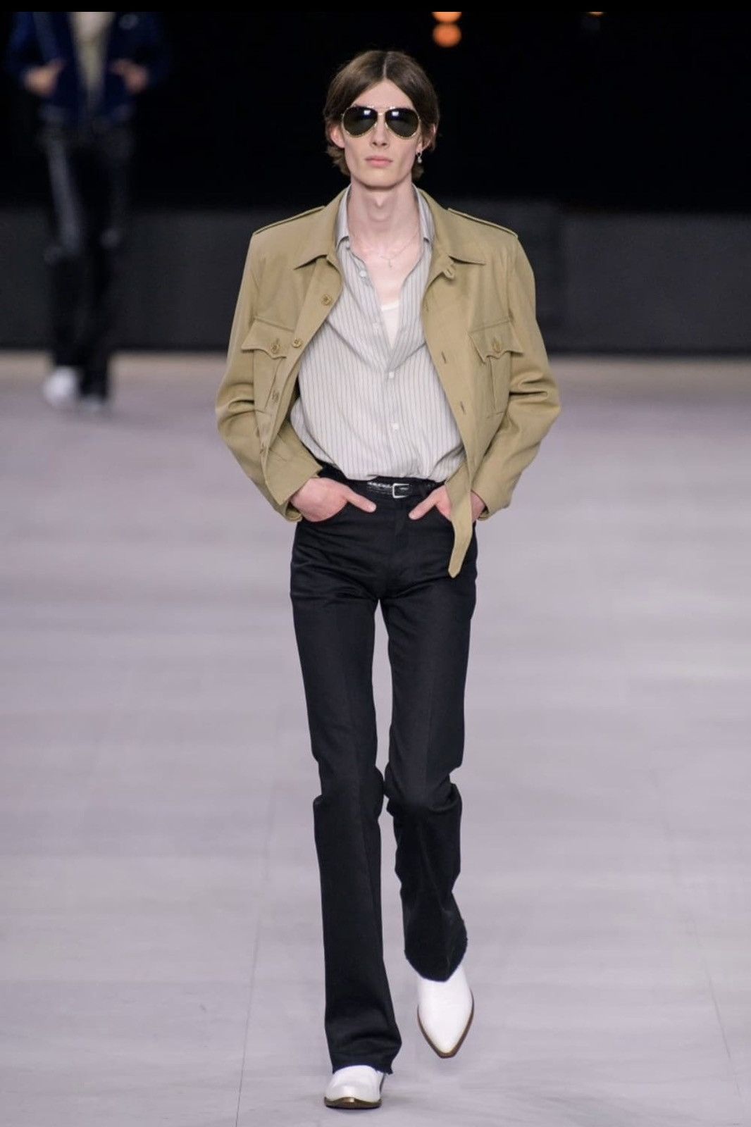 Celine 20SS military aviator cotton jacket szL