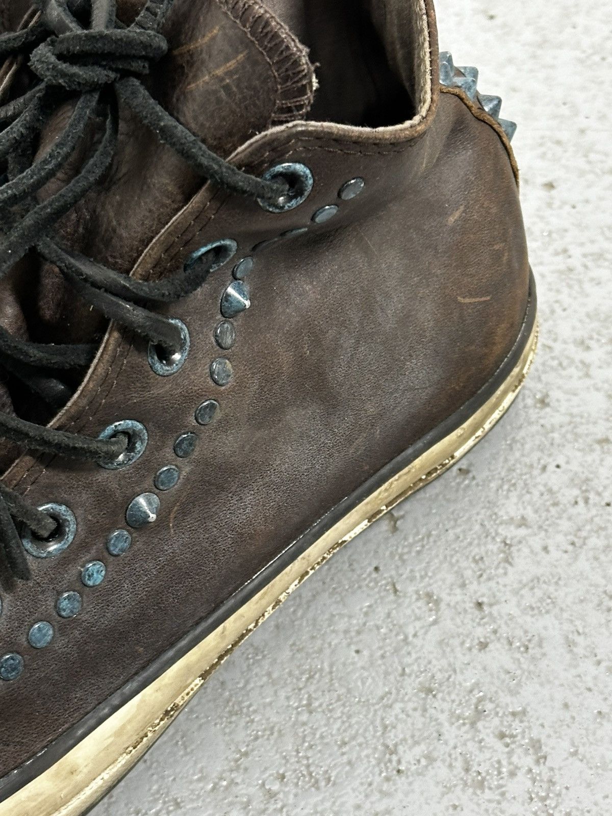 Converse × John Varvatos John Varvatos x Converse Studded Leather Sneakers Size US 9.5 / EU 42-43 - 6 Thumbnail