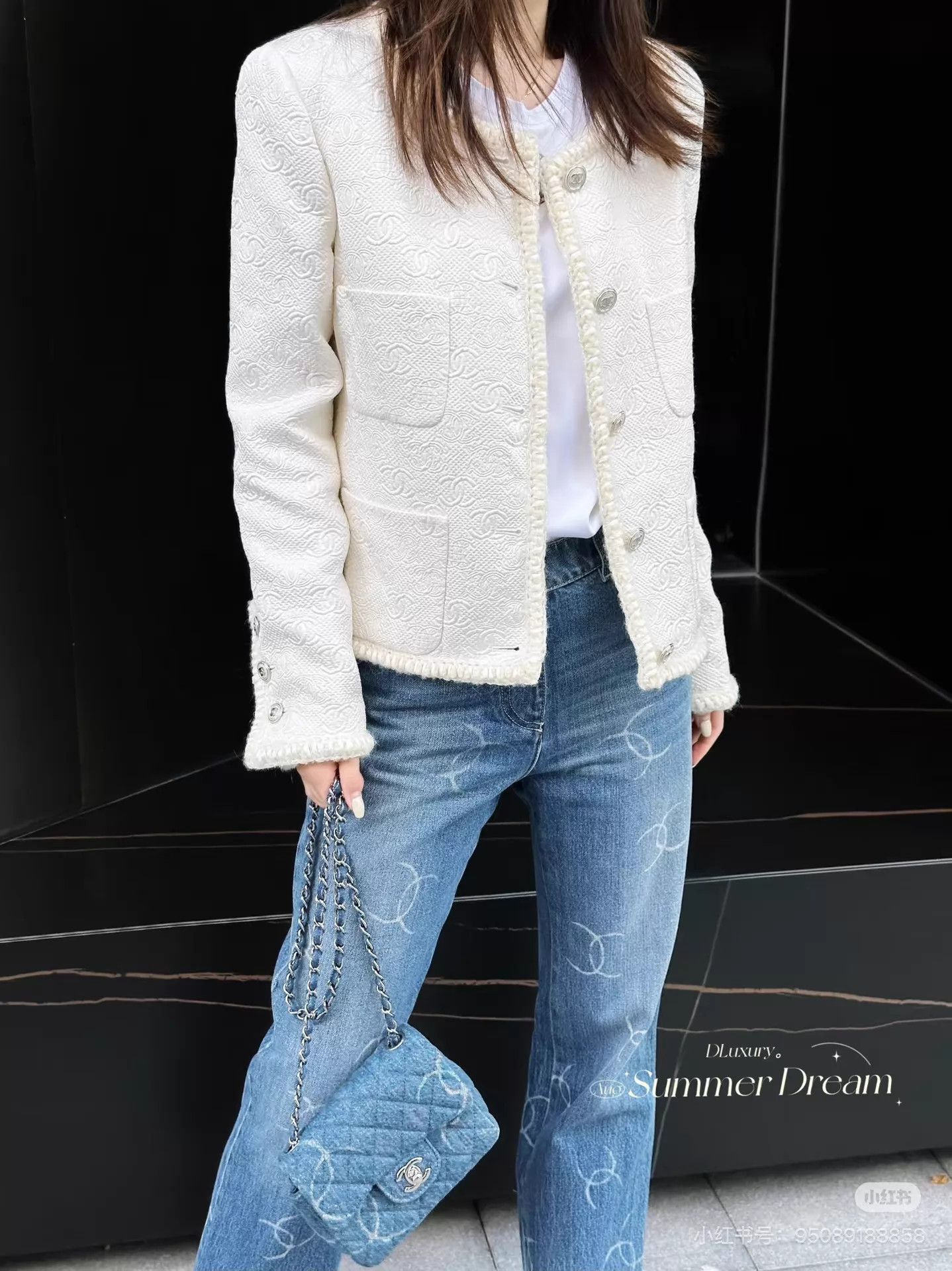 Chanel Chanel Women's CC Slim Fit Jeans Size 36 New Tags Size 26" / US 2 / IT 38 - 9 Thumbnail