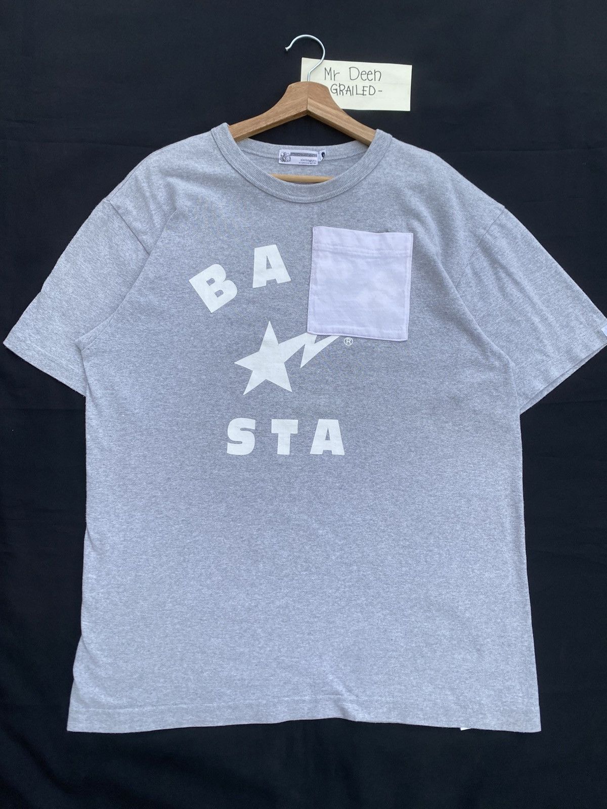 Bape Rare Vintage BAPESTA Single Pocket Tshirt Size US L / EU 52-54 / 3 - 5 Thumbnail