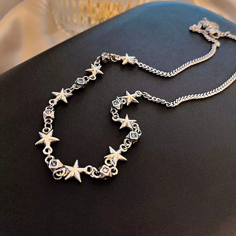 Jewelry Square Diamond Star Necklace Size ONE SIZE - 1 Thumbnail