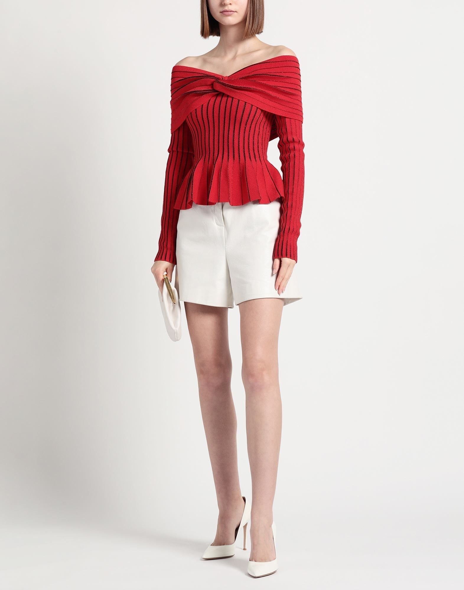 Balmain o1y0625 Sweater in Red Size M / US 6-8 / IT 42-44 - 2 Thumbnail