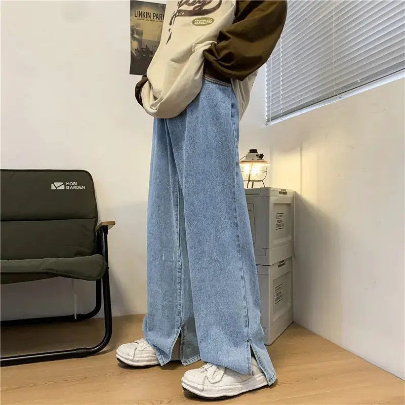 Japanese Brand Loose fitting straight leg wide leg jeans Size US 32 / EU 48 - 4 Thumbnail