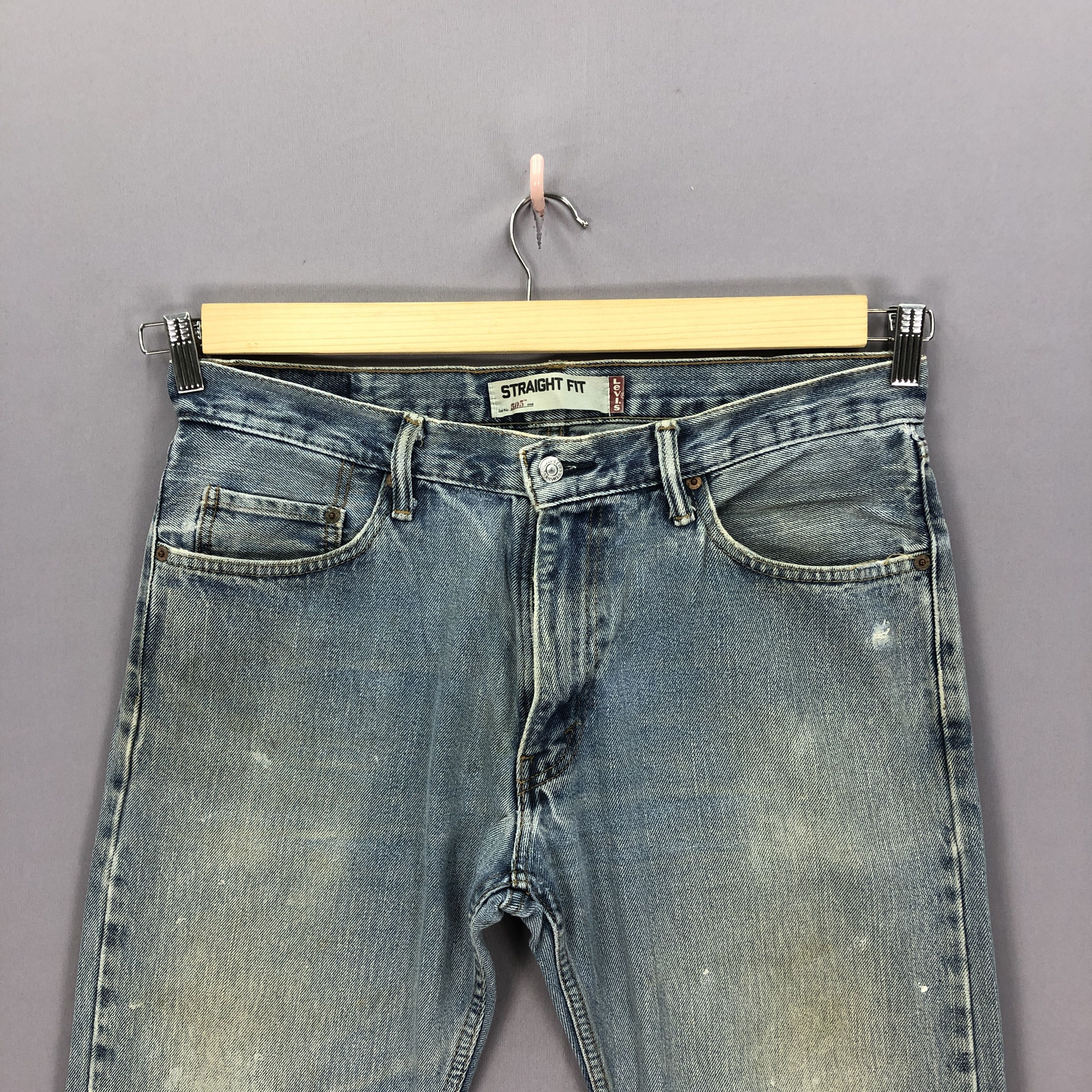 Levi's Vintage Levis 505 Jeans Dirty Levi's Mud Wash Faded Denim Size US 34 / EU 50 - 7 Thumbnail