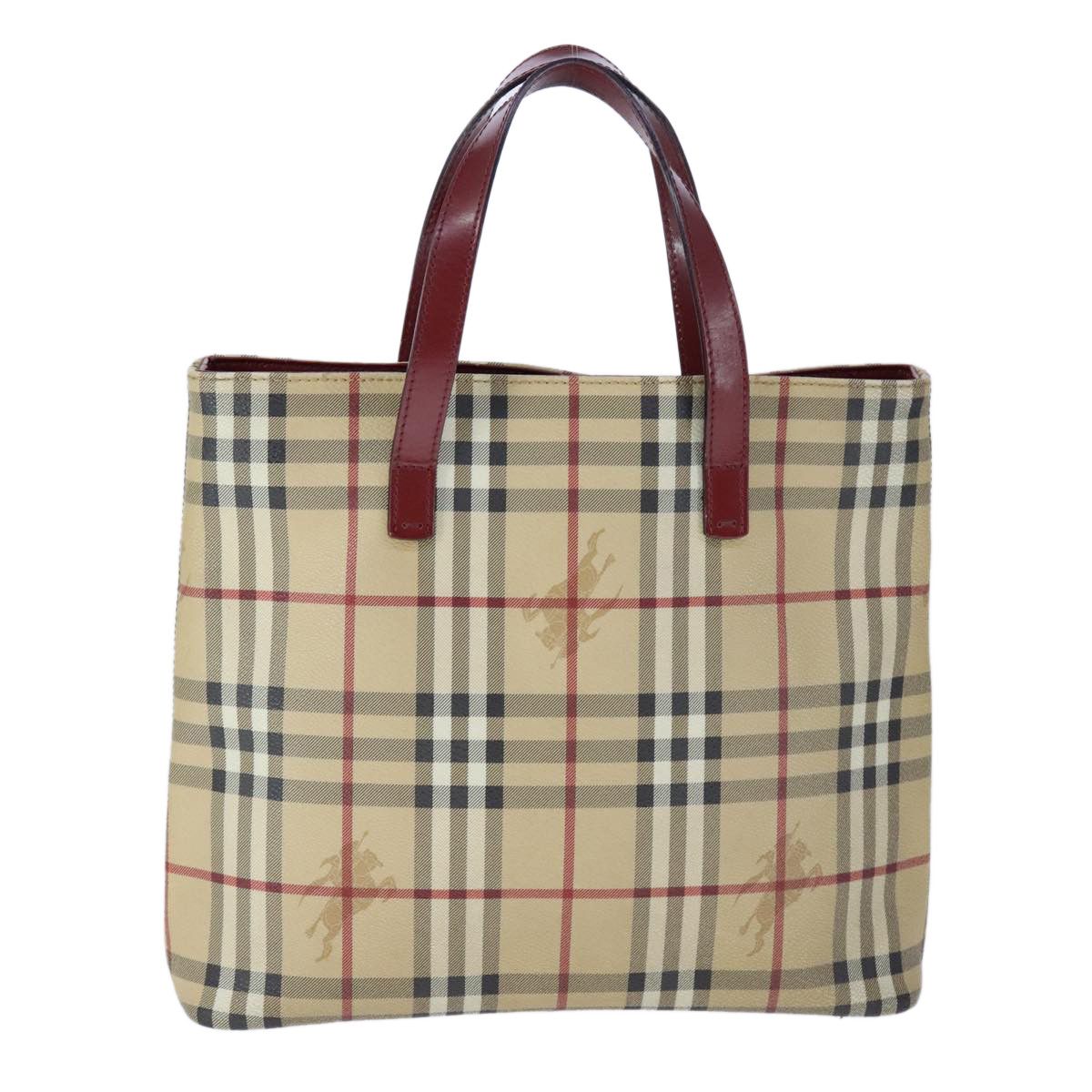 Burberry Nova Check Beige Canvas Tote Bag (Pre-Owned) Size ONE SIZE - 1 Thumbnail