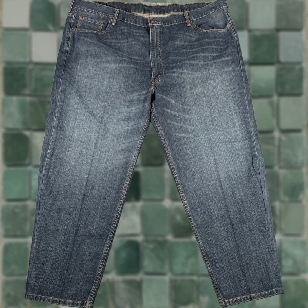 Levi's VINTAGE Levi's Jeans 550 Relaxed Fit Dark Wash Denim 29in Inseam 50 Waist Men Jeans 5-Pocket Size US 34 / EU 50 - 1 Thumbnail