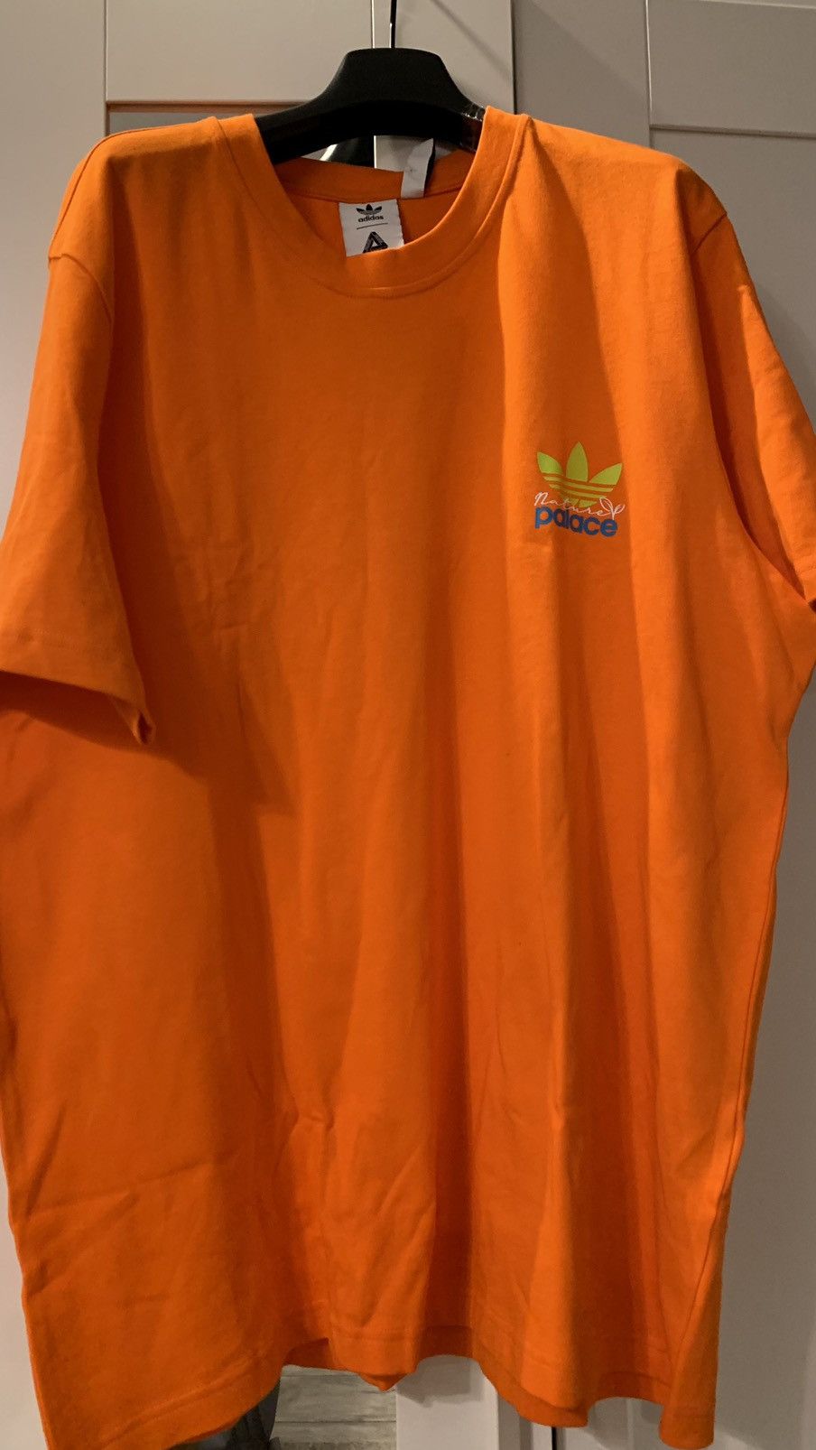 image of New Adidas X Palace Nature Tee Size XL Orange, Men's