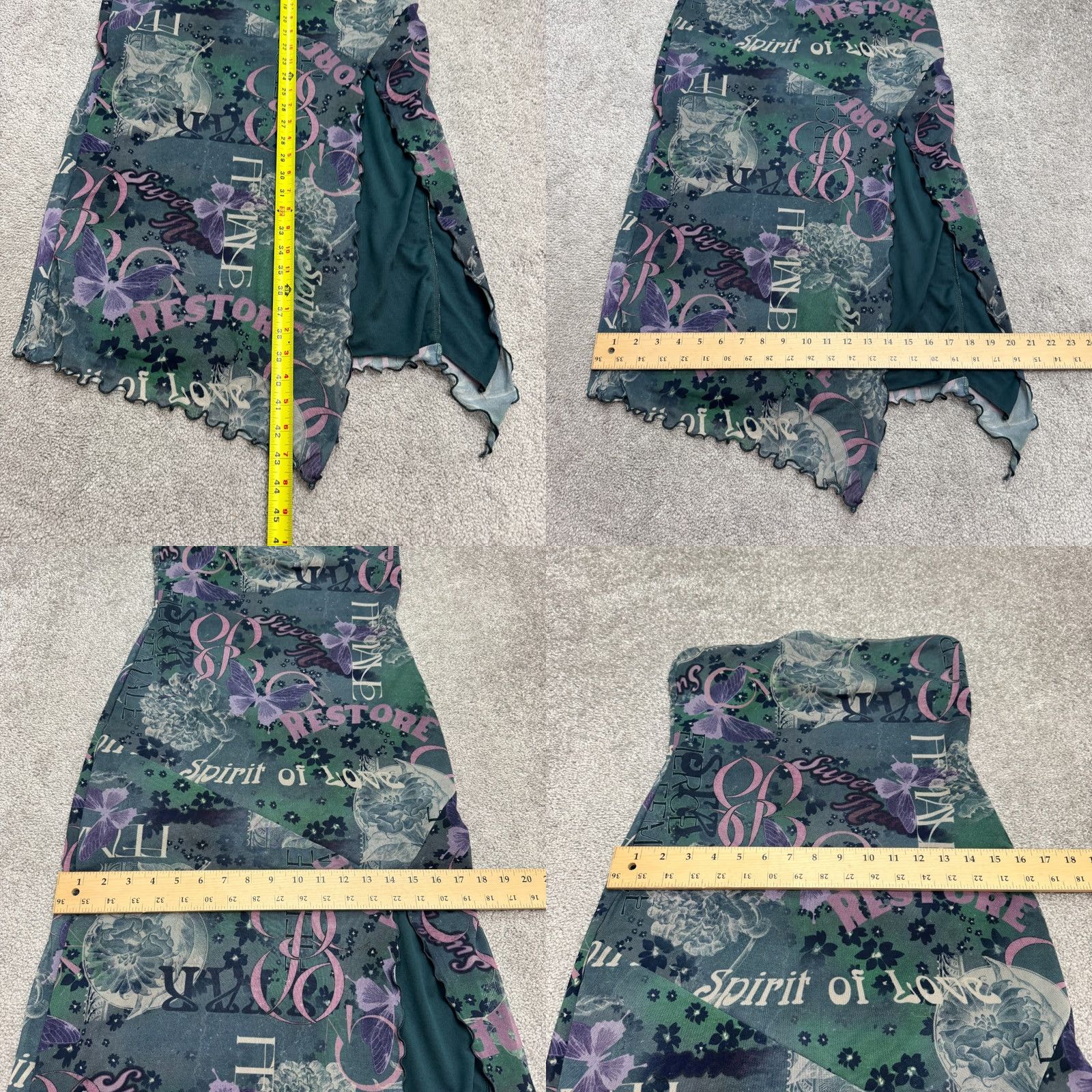 Urban Outfitters VINTAGE? No — wait. The item is not vintage. Urban Outfitters Dress Graphics Print Straps Green Shirt? Size M / US 6-8 / IT 42-44 - 8 Thumbnail