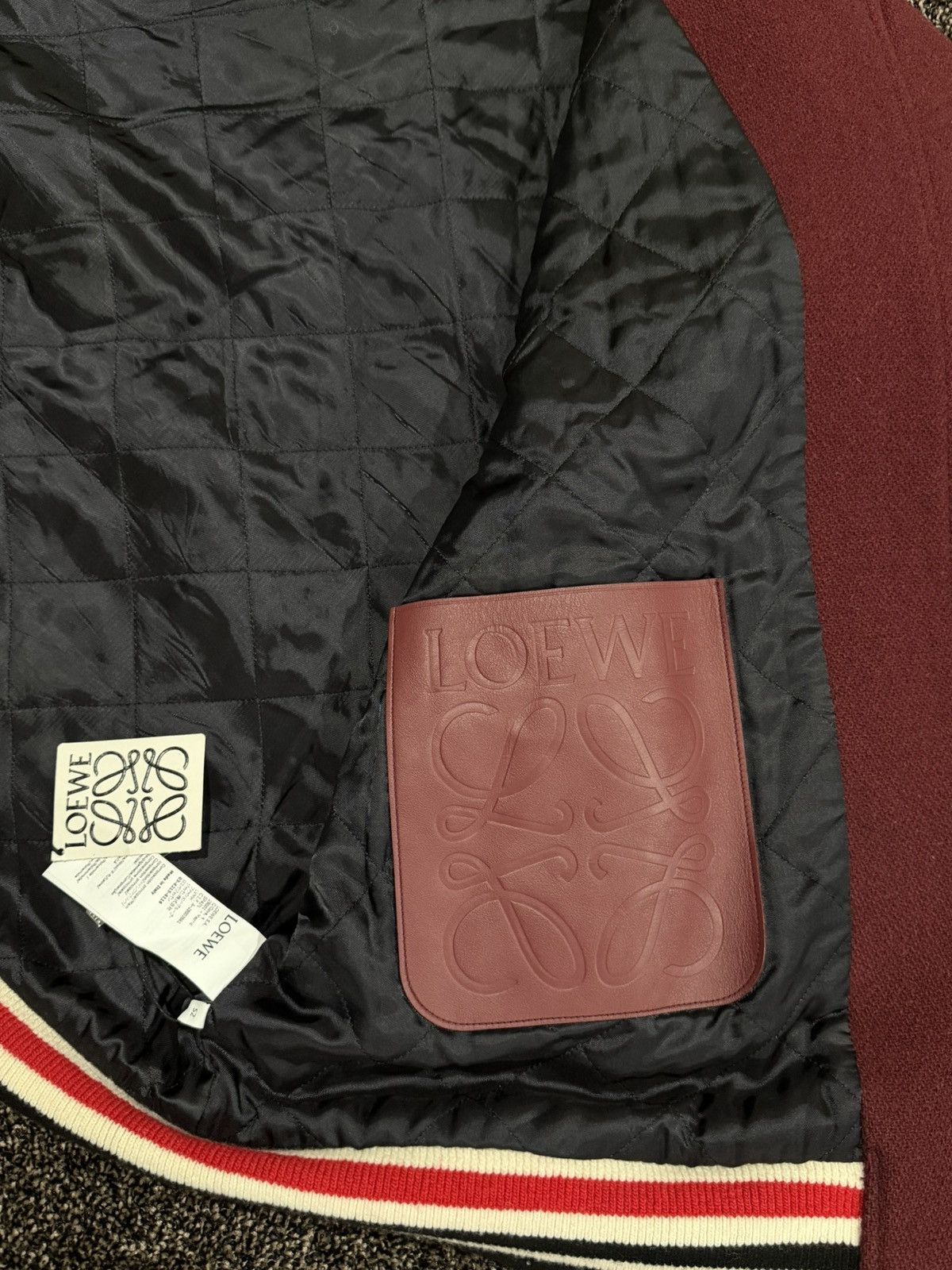 Loewe Loewe Floral Herbarium Embroider Leather/Wool Varsity Jacket Size US L / EU 52-54 / 3 - 14 Thumbnail