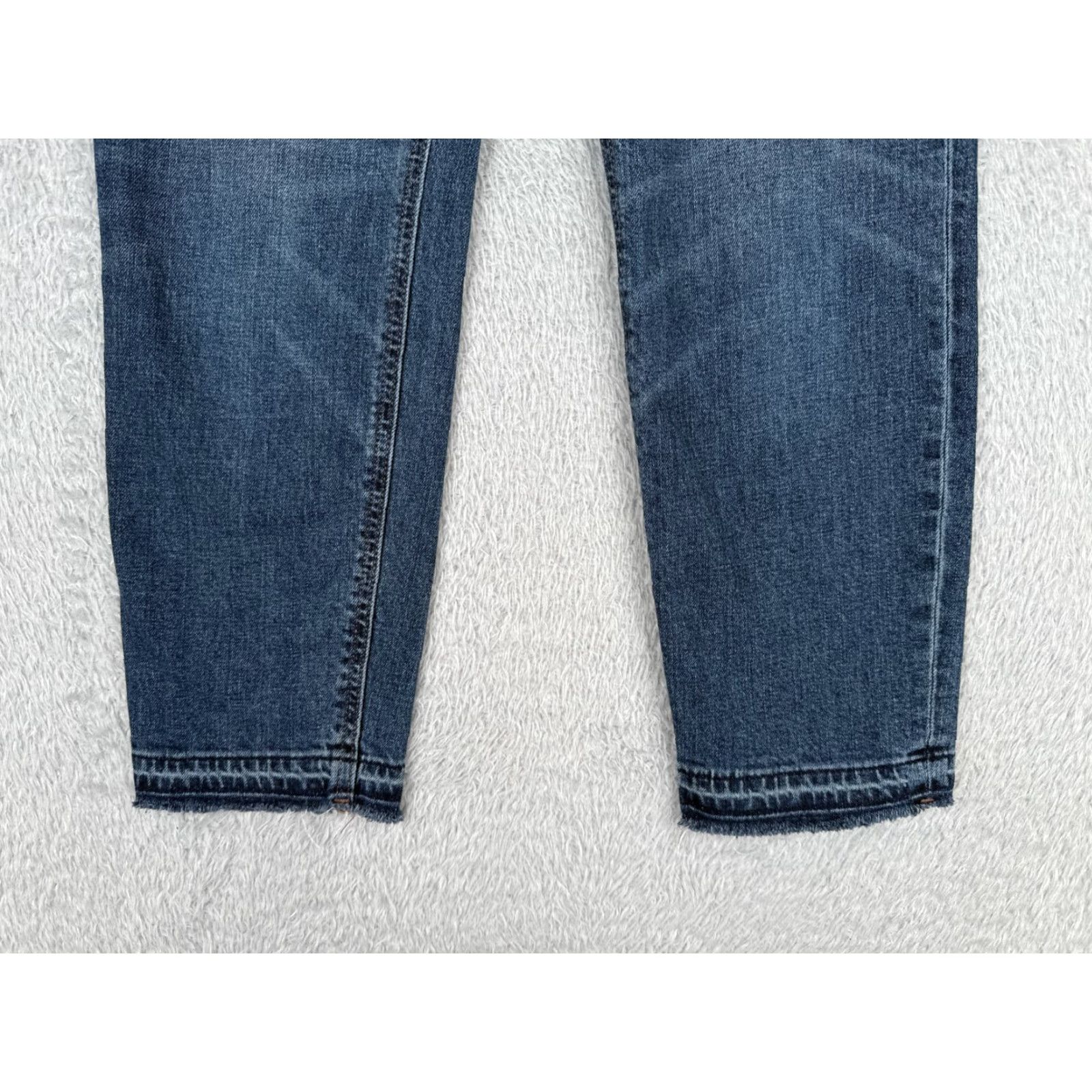 Old Navy VINTAGE Old Navy Jeans Womens 4 Blue Denim Boyfriend Mid Rise Raw Hem Cotton 28x24 Size 32" / US 10 / IT 46 - 2 Thumbnail