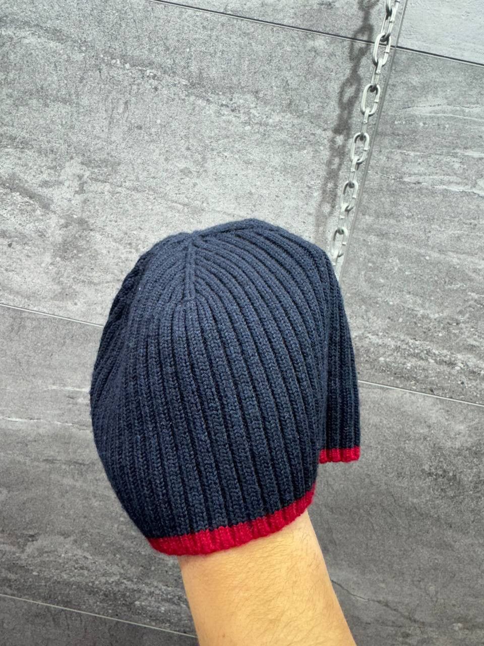 Vintage POLO RALPH LAUREN mini logo Wool Hat Navy Size ONE SIZE - 3 Thumbnail