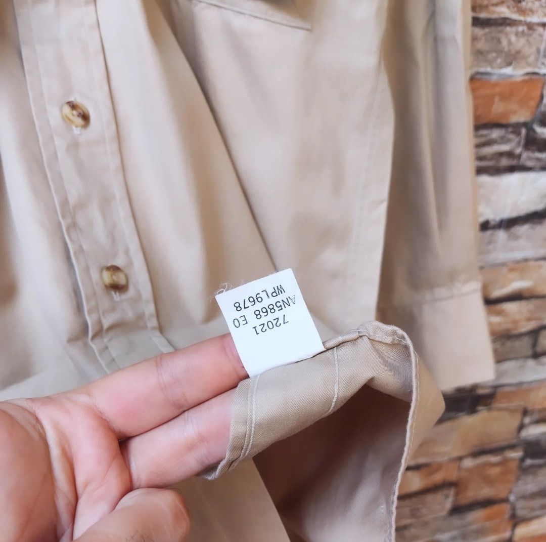 Burberry Vtg Burberry Work Shirt Long Sleeve Size US L / EU 52-54 / 3 - 9 Thumbnail