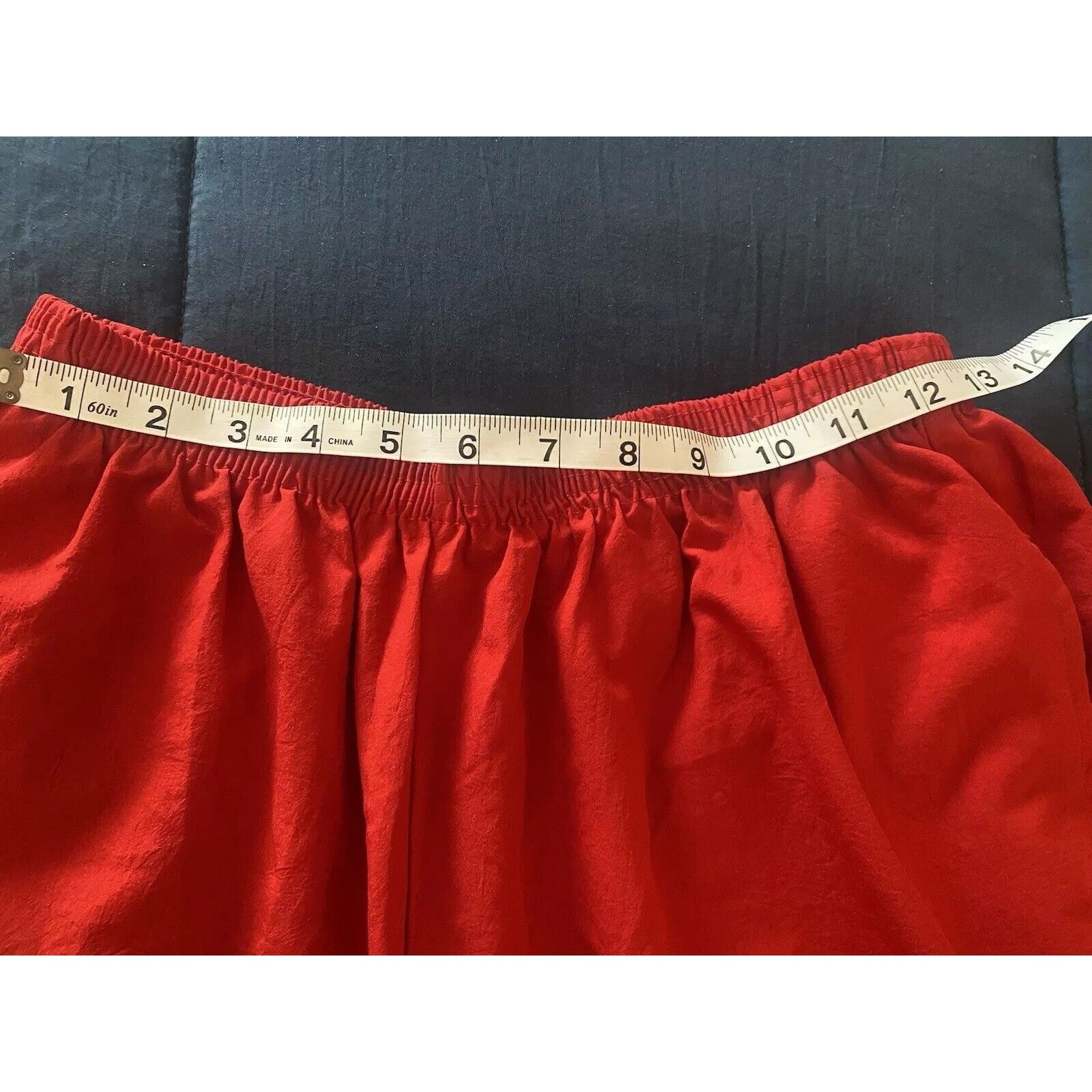 & Other Stories Women's M Petite Red Elastic Waist Capri Pants BonWorth Size 32" / US 10 / IT 46 - 7 Thumbnail