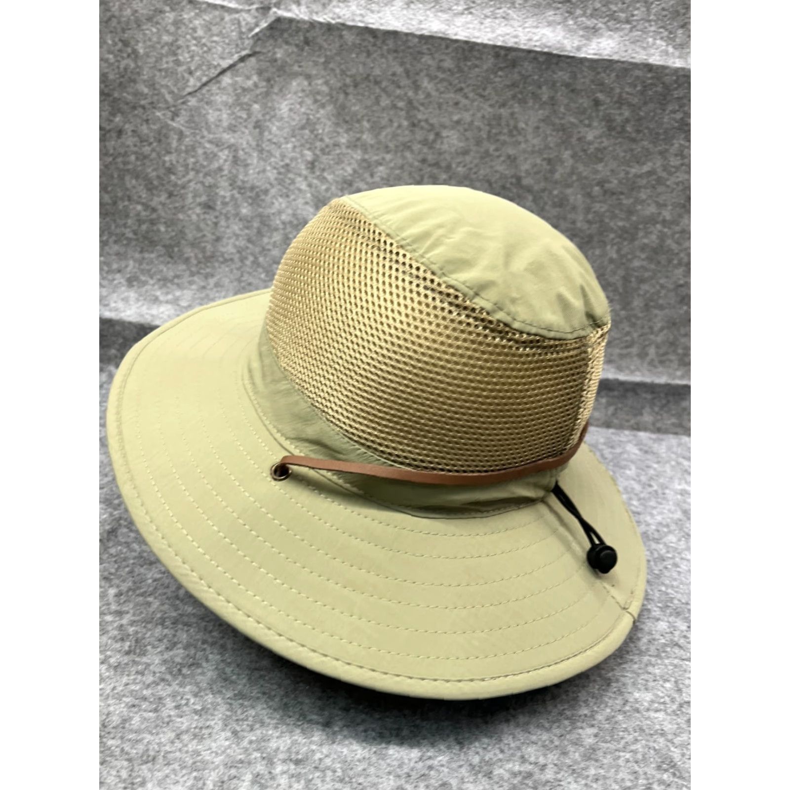 Vintage Elysiumland Bucket Hat Adult One Size Green Nylon Lightweight Adjustable for Fishing Camping Outdoor Mens Size ONE SIZE - 5 Thumbnail