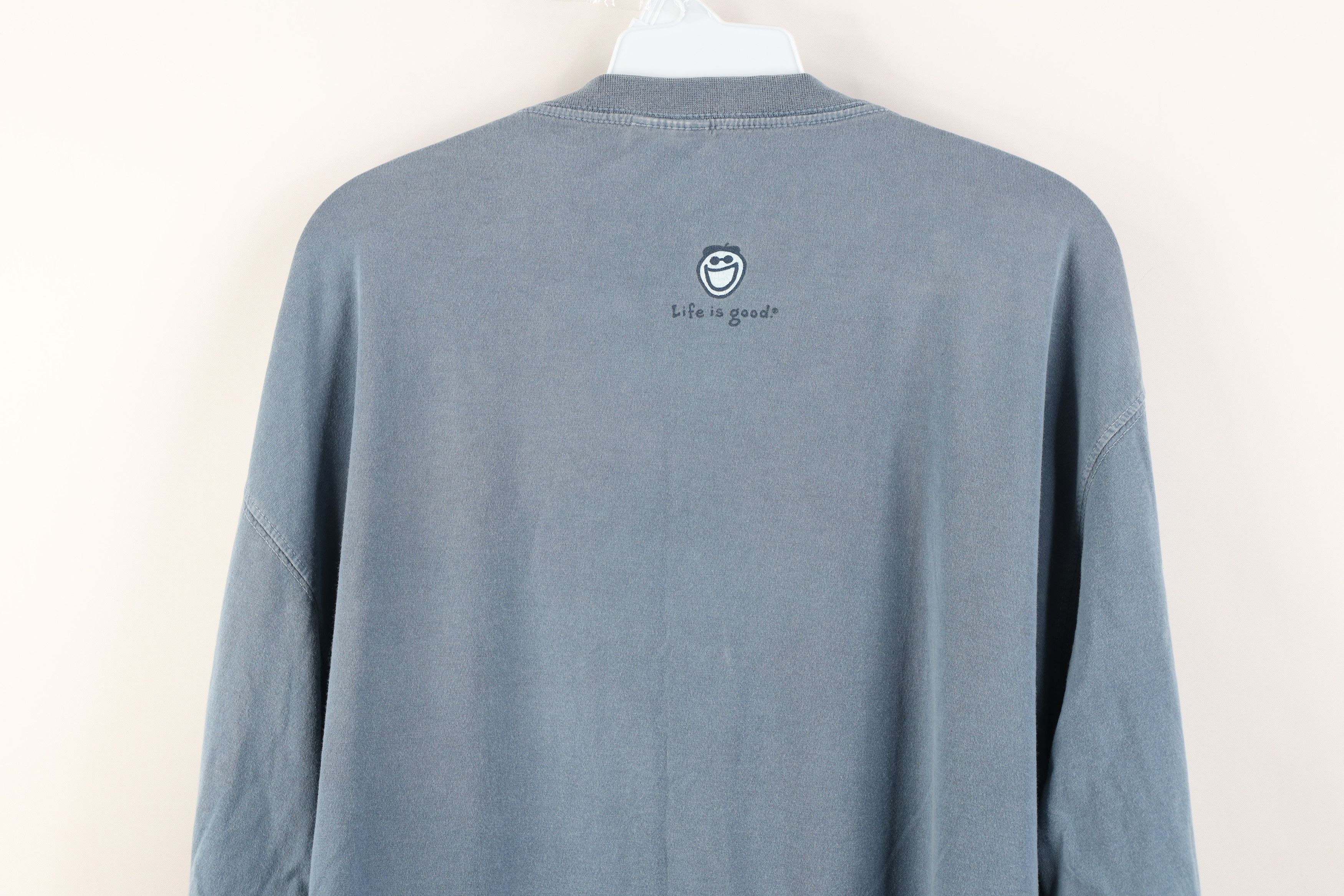Life is Good Vintage Life Is Good Tree Long Sleeve T-Shirt Blue Cotton Size US XL / EU 56 / 4 - 14 Thumbnail