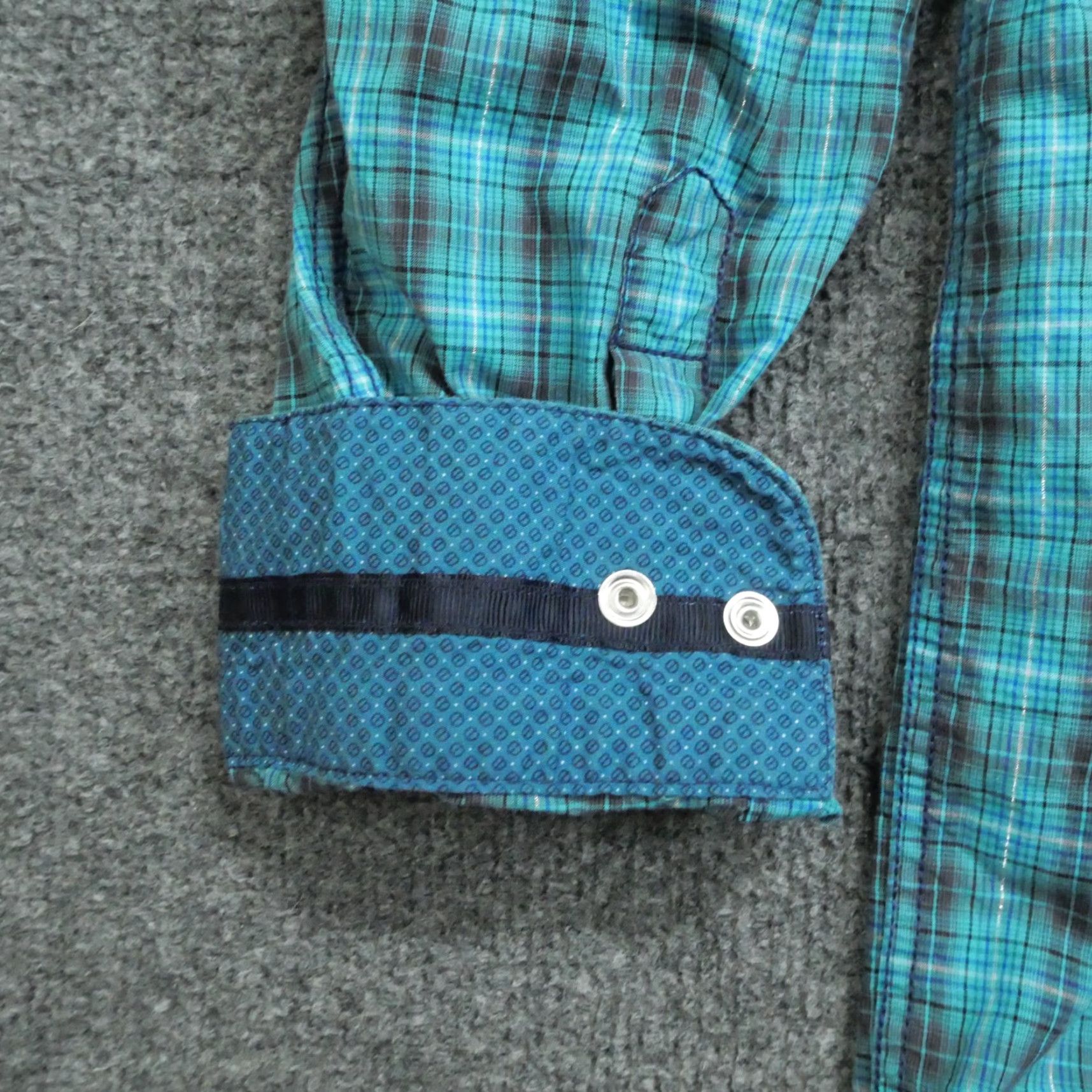 Vintage Panhandle Slim Shirt Mens XL Blue Plaid Pearl Snap Western Country Shirt Size US XL / EU 56 / 4 - 5 Thumbnail