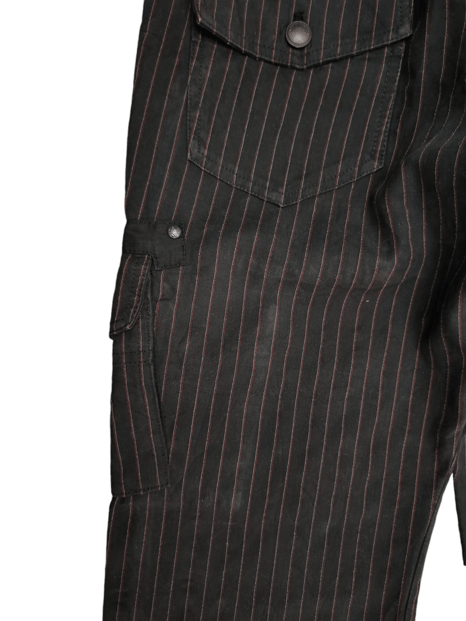 291295=Homme Vintage 291295=Homme Japan Pin Striped Cargo Pants Size US 31 - 16 Thumbnail
